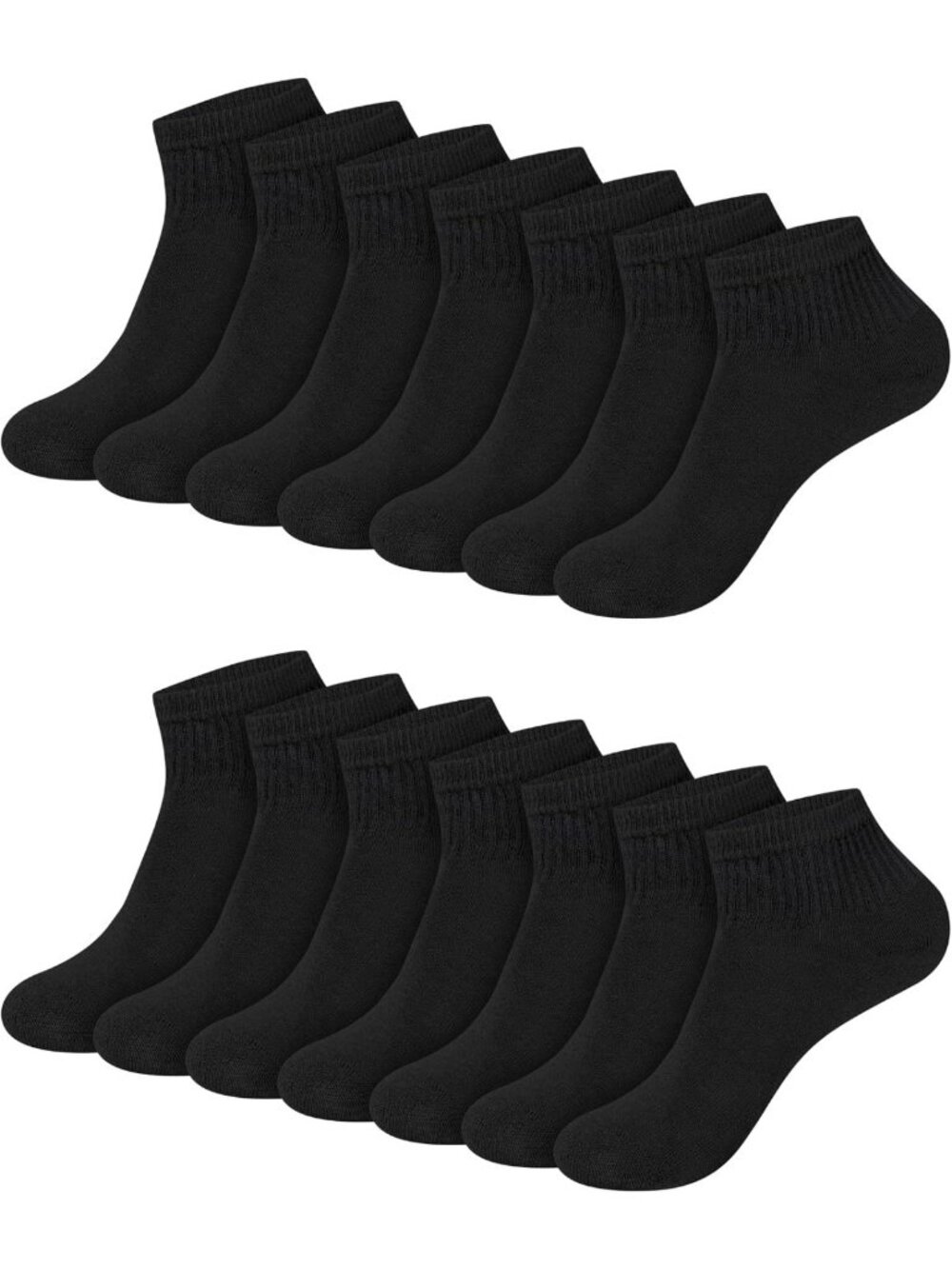 Moisture-Wicking Cushioned Athletic Socks for Women - Crew, Ankle & No-Show (14